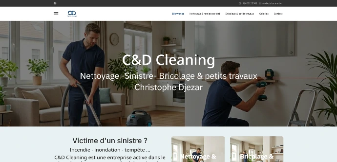 Site vitrine C&amp;D Cleaning