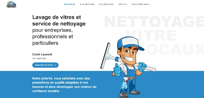 Site vitrine Culot Laurent Multiservices
